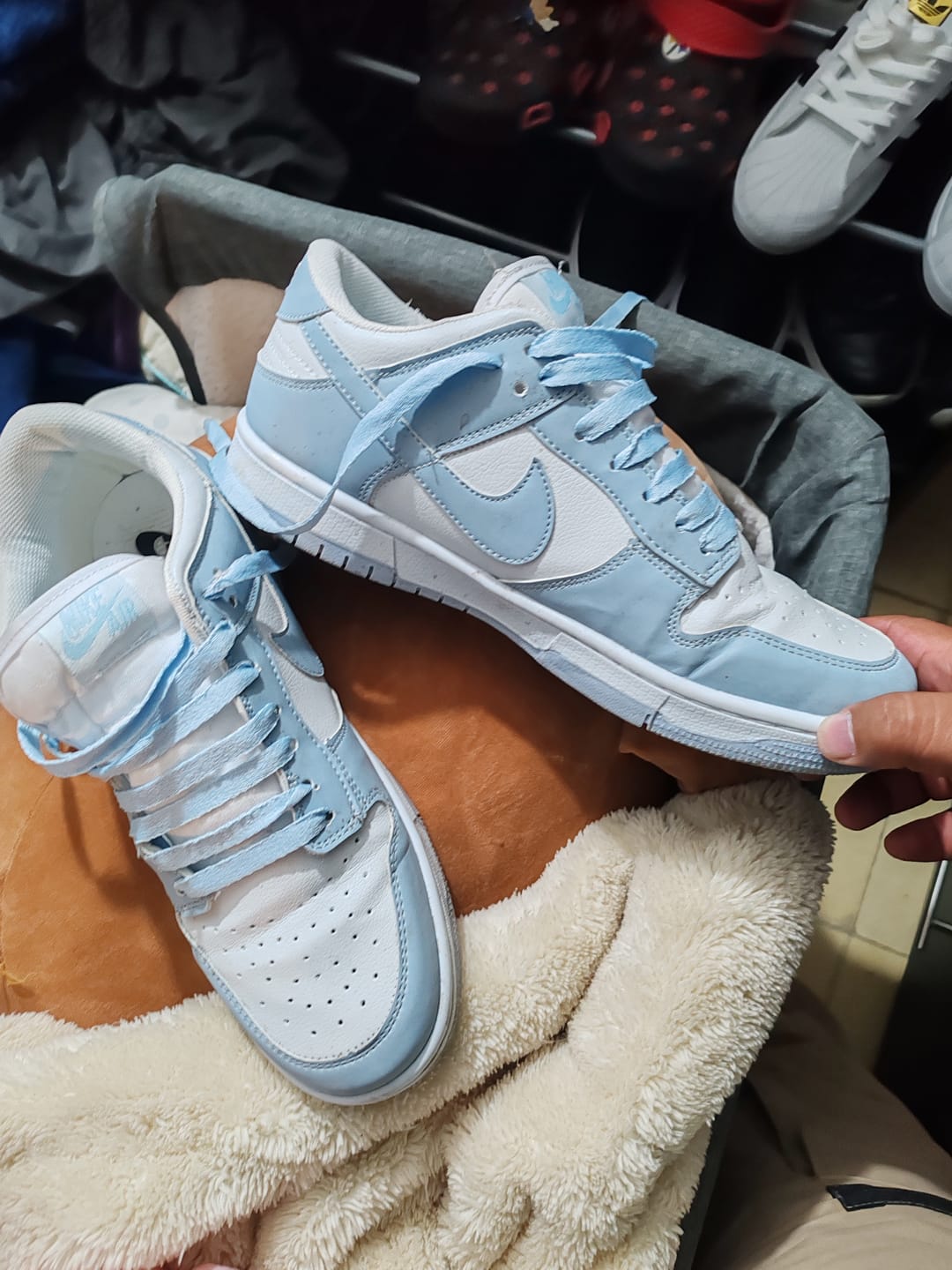 Customer photo review of Tenis Dunk Niebla Blanco Niebla
