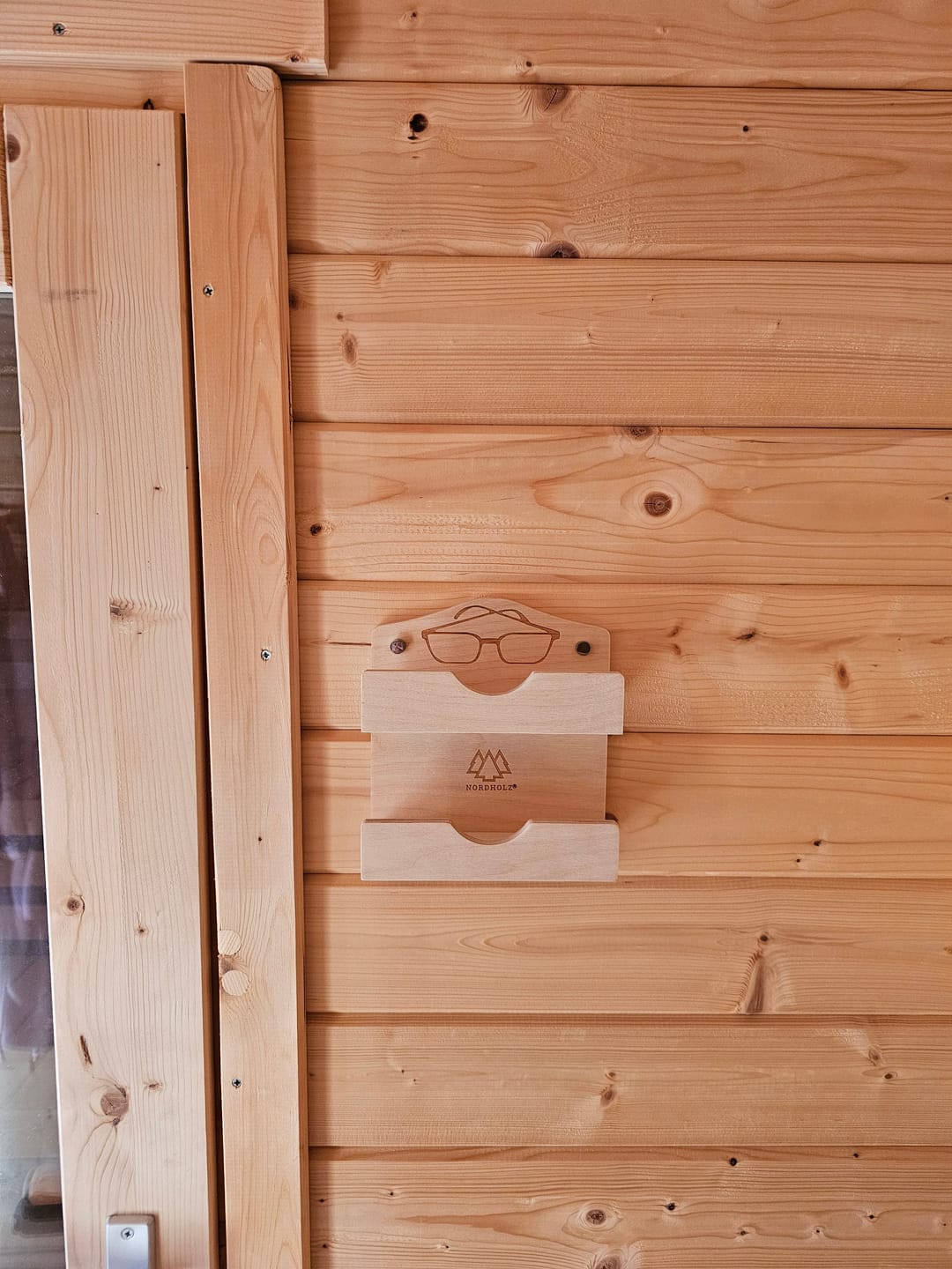 Customer photo review of Sauna Brillenablage