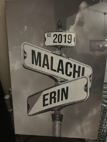 Customer photo review of COUPLES DATE OF LOVE by Cstm Canvas