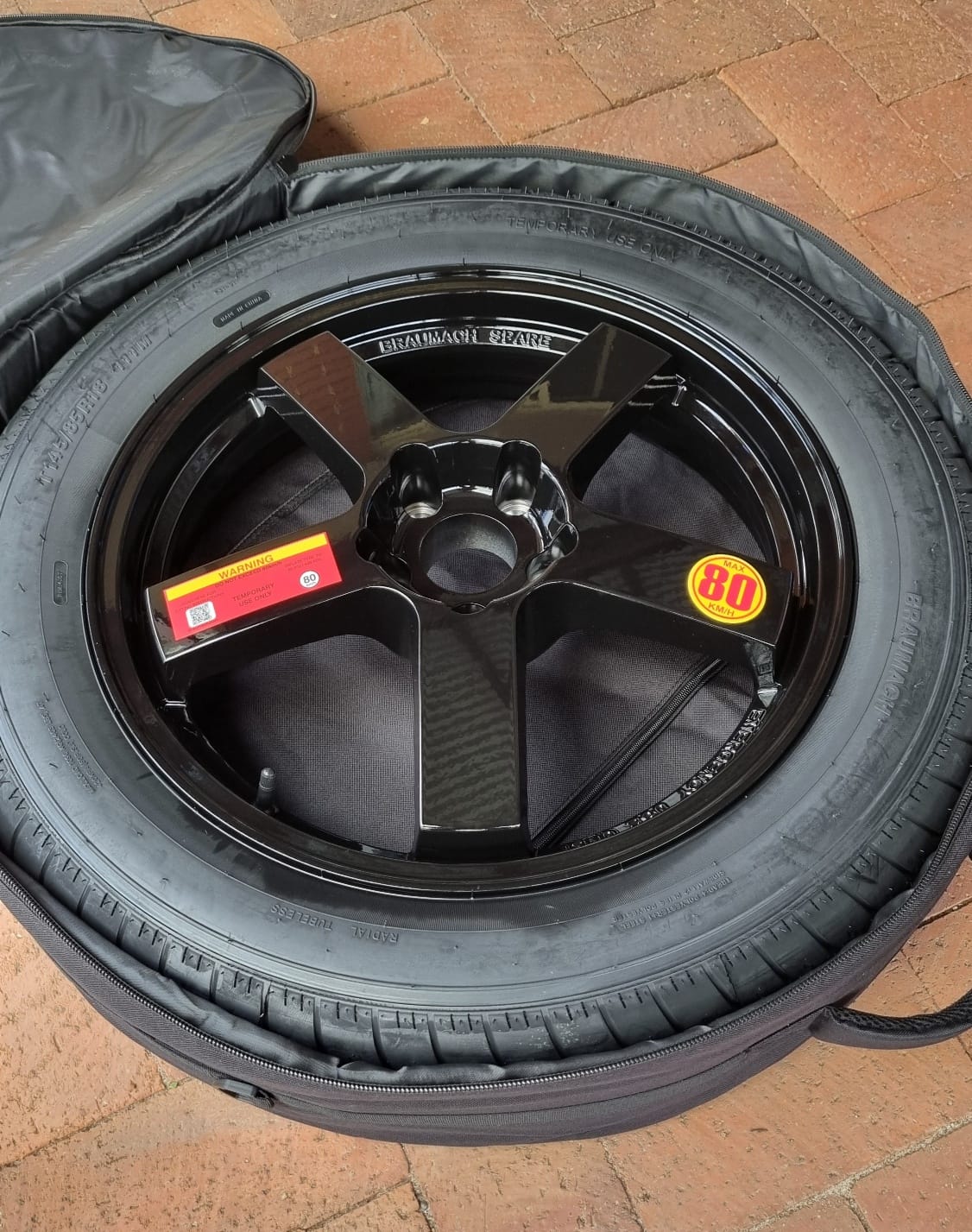 Customer photo review of Honda HR-V Space Saver Spare Wheel Kit - HUB CENTRIC - Braumach Spare Wheel Kit All Models - 2023-2026