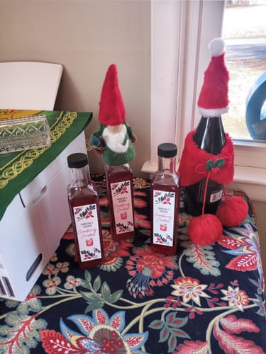 Customer photo review of Bottle Topper Gnome - Handmade + Fairtrade