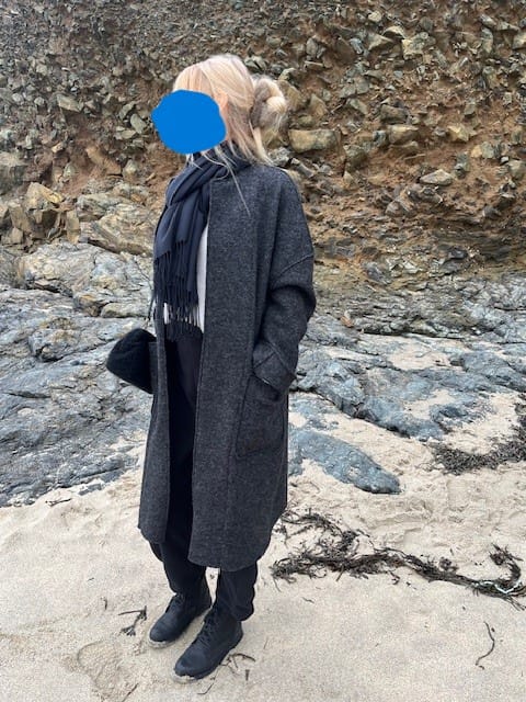 Customer photo review of Plain 100% Boiled Wool Fabric