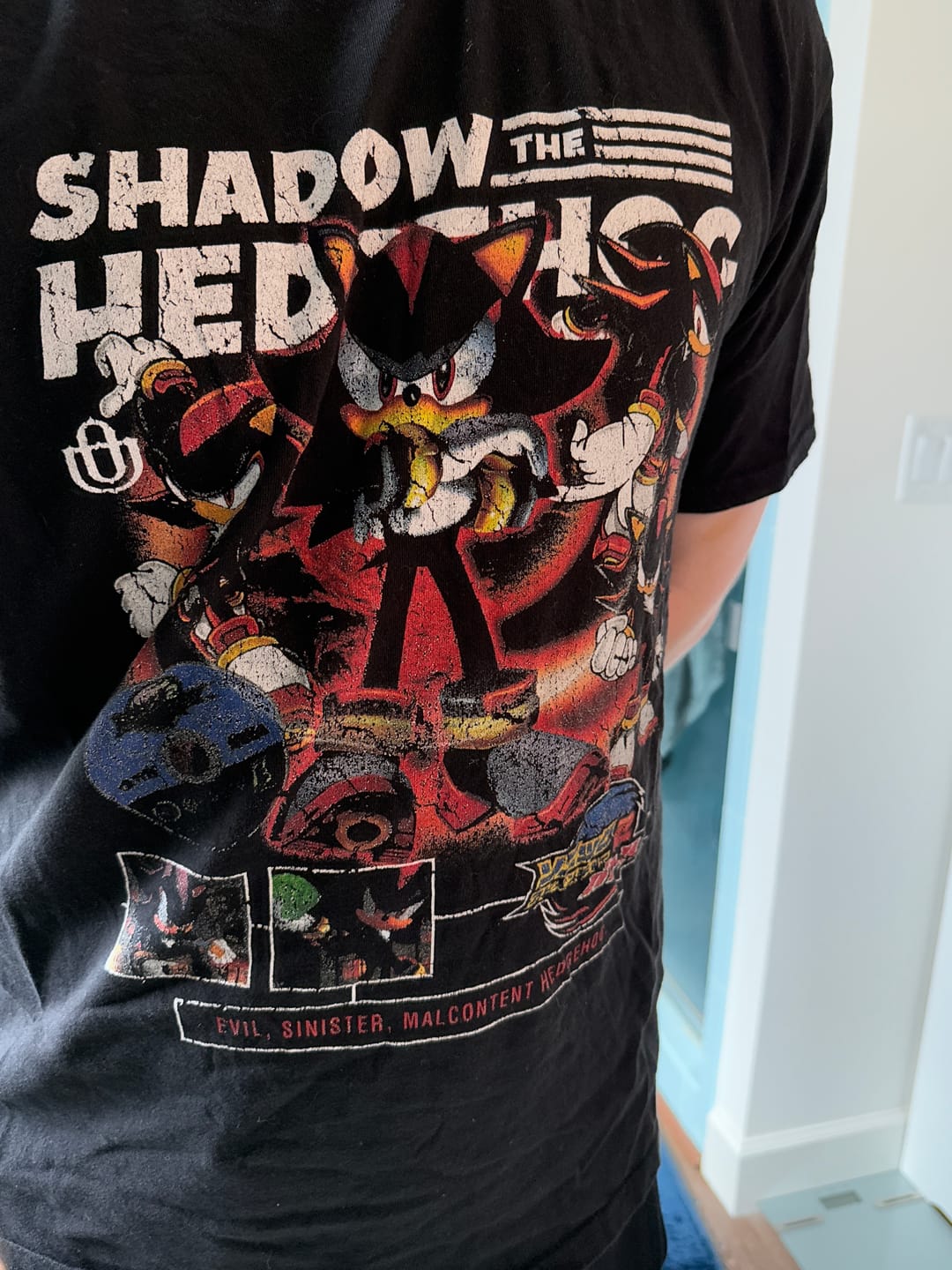 Customer photo review of Video Games 'Sonic Adventure 2 Battle: Sonic' Staple T-Shirt