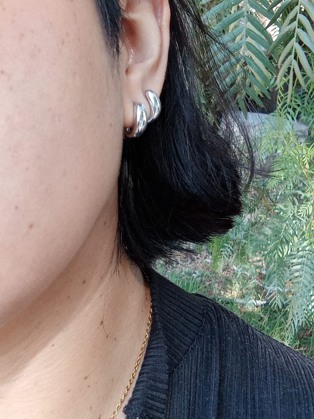 Customer photo review of Par Arete Doble Tipo Ear Cuff