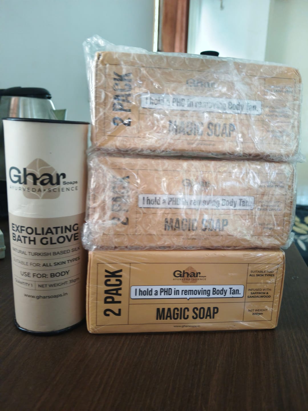 Customer photo review of MAGIC SOAP ( SAFFRON AND SANDAL WOOD SOAP )