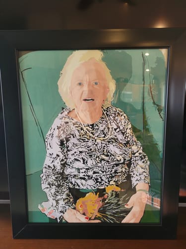 Customer photo review of Custom Paint By Numbers Kit