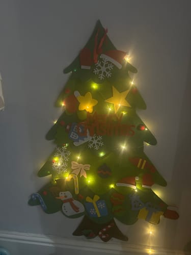 Customer photo review of Felt Christmas Tree - Montessori Kids Toy