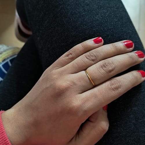Customer photo review of Featherlight Beauty Ring