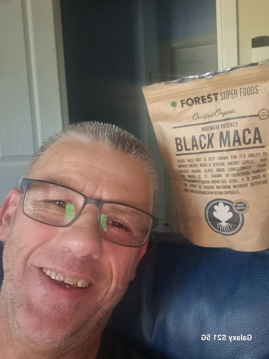 Customer photo review of Certified Organic Black Maca Capsules