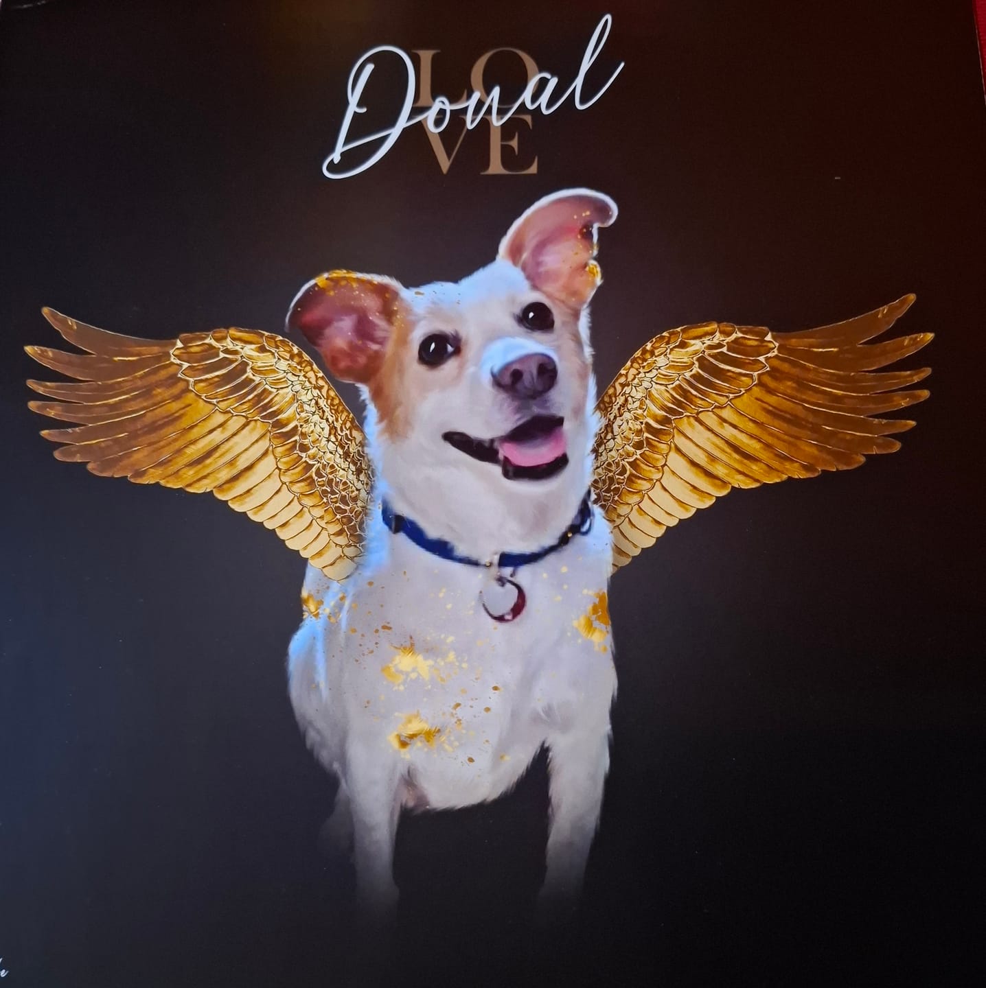 Customer photo review of Personalisiertes Portrait - Goldener Engel Stil