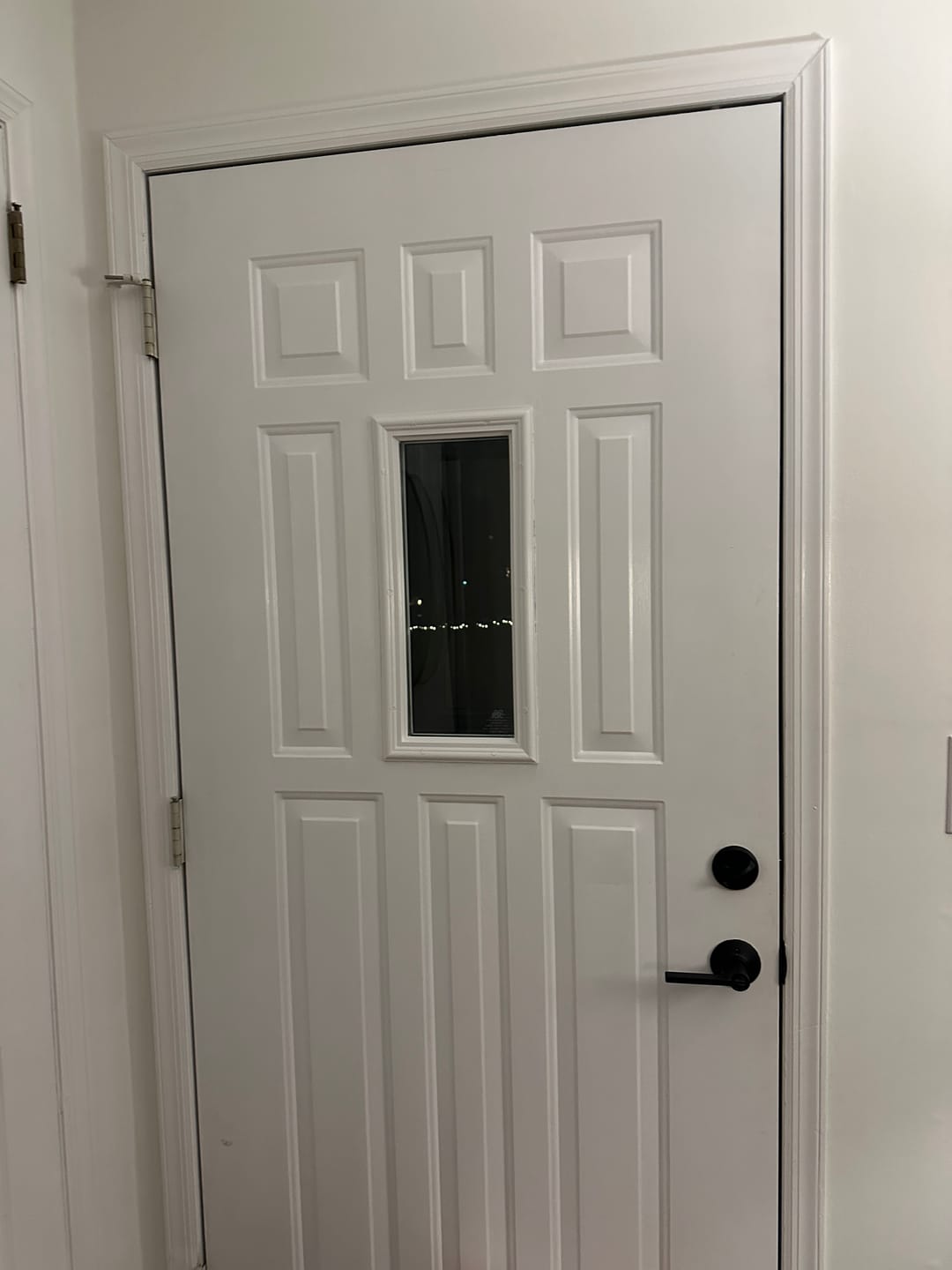 Customer photo review of Clear 1 Lite Glass and Frame Kit (9 Panel Lite 9.5" x 20.5" Frame Size)