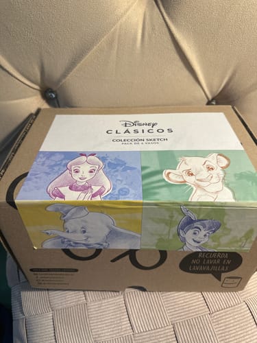 Customer photo review of Disney Clásicos: Sketch - Juego de 6 Vasos