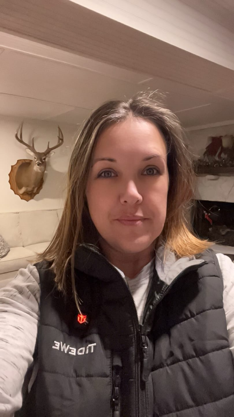 Customer photo review of ThermCore Heated Vest Double-Sided Polar Fleece Hunting Vest