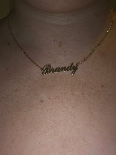 Customer photo review of Personalized Name Necklace