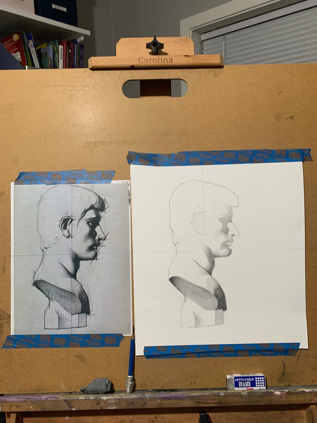 Customer photo review of Bargue Plate 1, 36. Marcus Brutus, Profile View