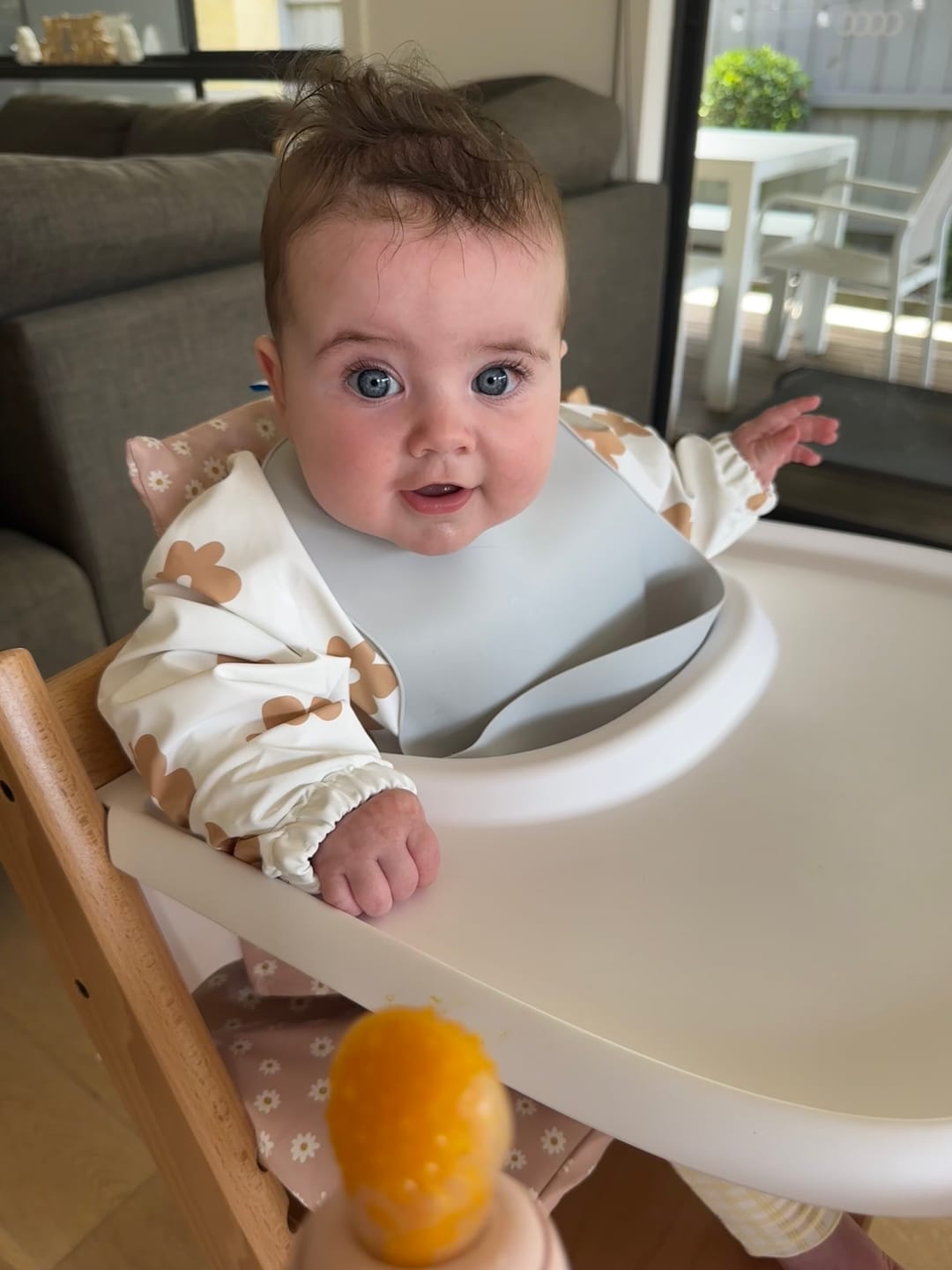 Customer photo review of Mess-Free Smock Bib