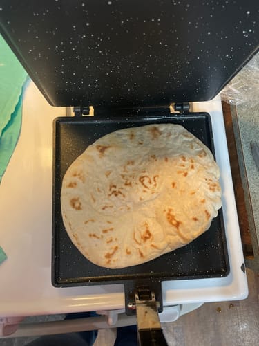 Customer photo review of Presa Pan - 10 Inch Non Stick Square Tortilla Cooking Pan