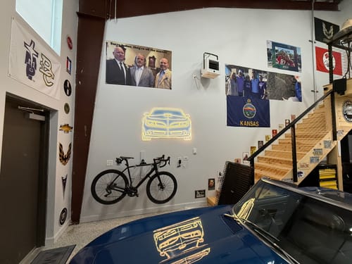 Customer photo review of Your Custom Angle Neon Silhouette