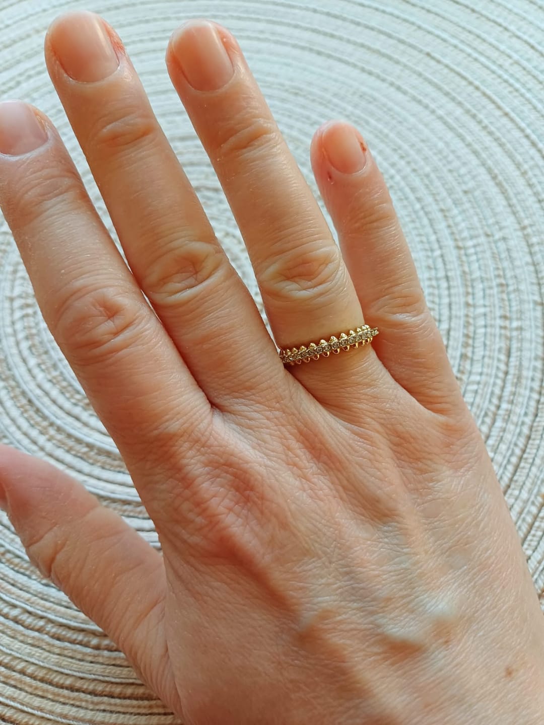 Customer photo review of Crested Ring