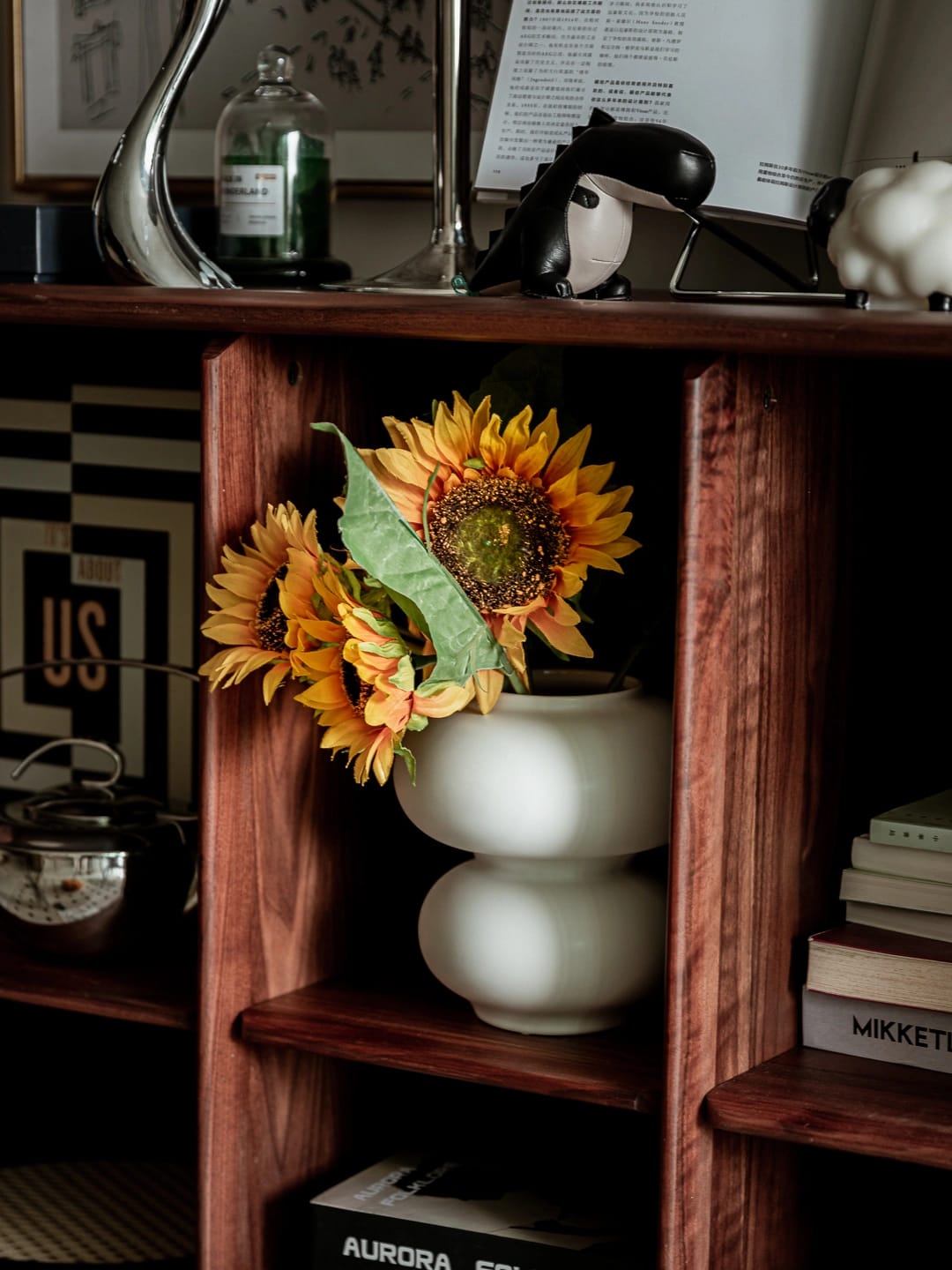 Customer photo review of Plato Solid Wood Bookcase | Sideboard