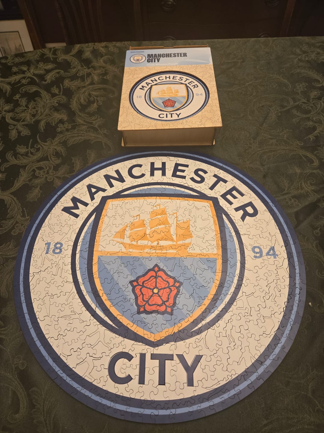 Customer photo review of Manchester City FC® Logo - Wooden Puzzle