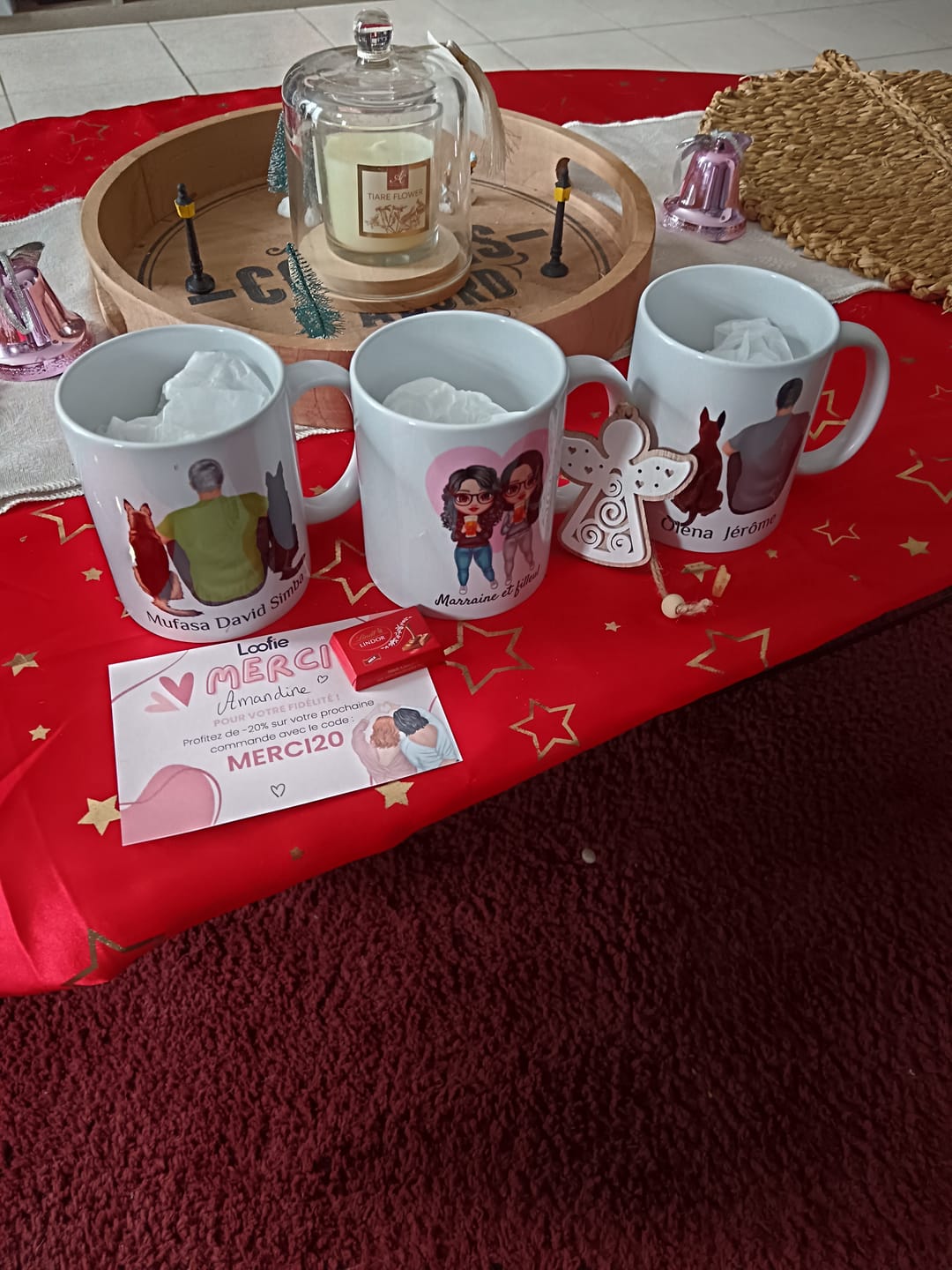 Customer photo review of Mug Personnalisé - Couple Chibi