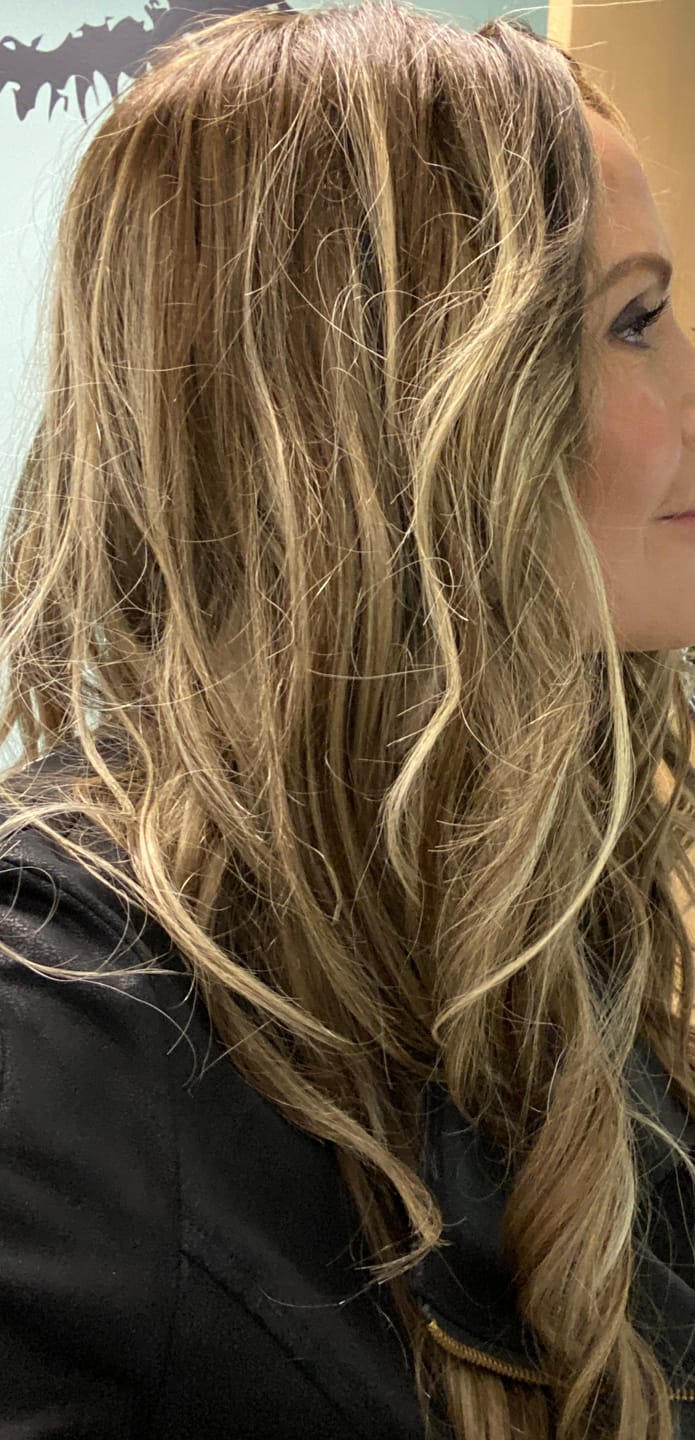 Customer photo review of Full Shine Human Hair Toppers 13cm*13cm For Women Hair Loss Balayage #4/27/4