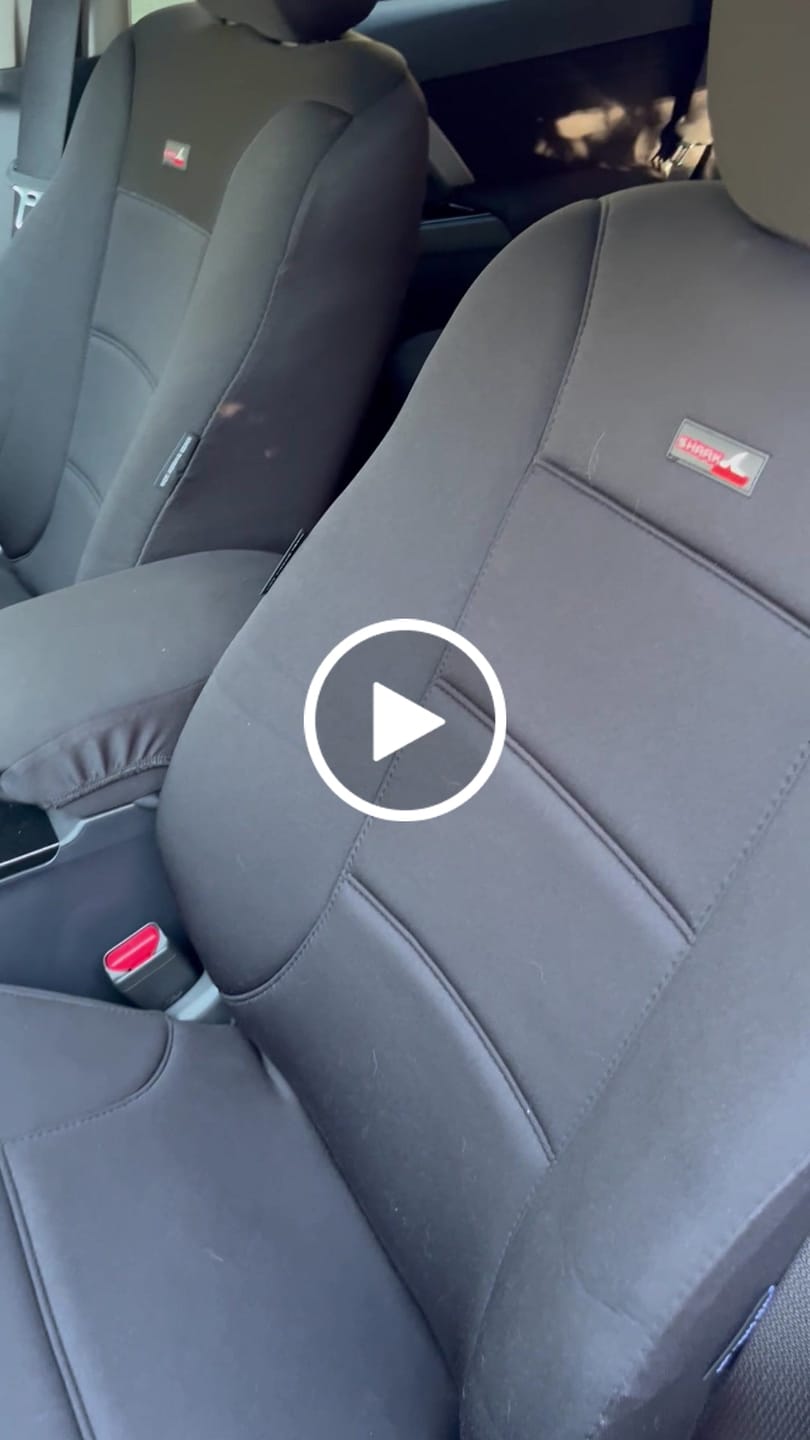 Customer video review of Sharkskin Seat Covers for Mitsubishi Pajero Sport 5 Seater (10/2015-On)