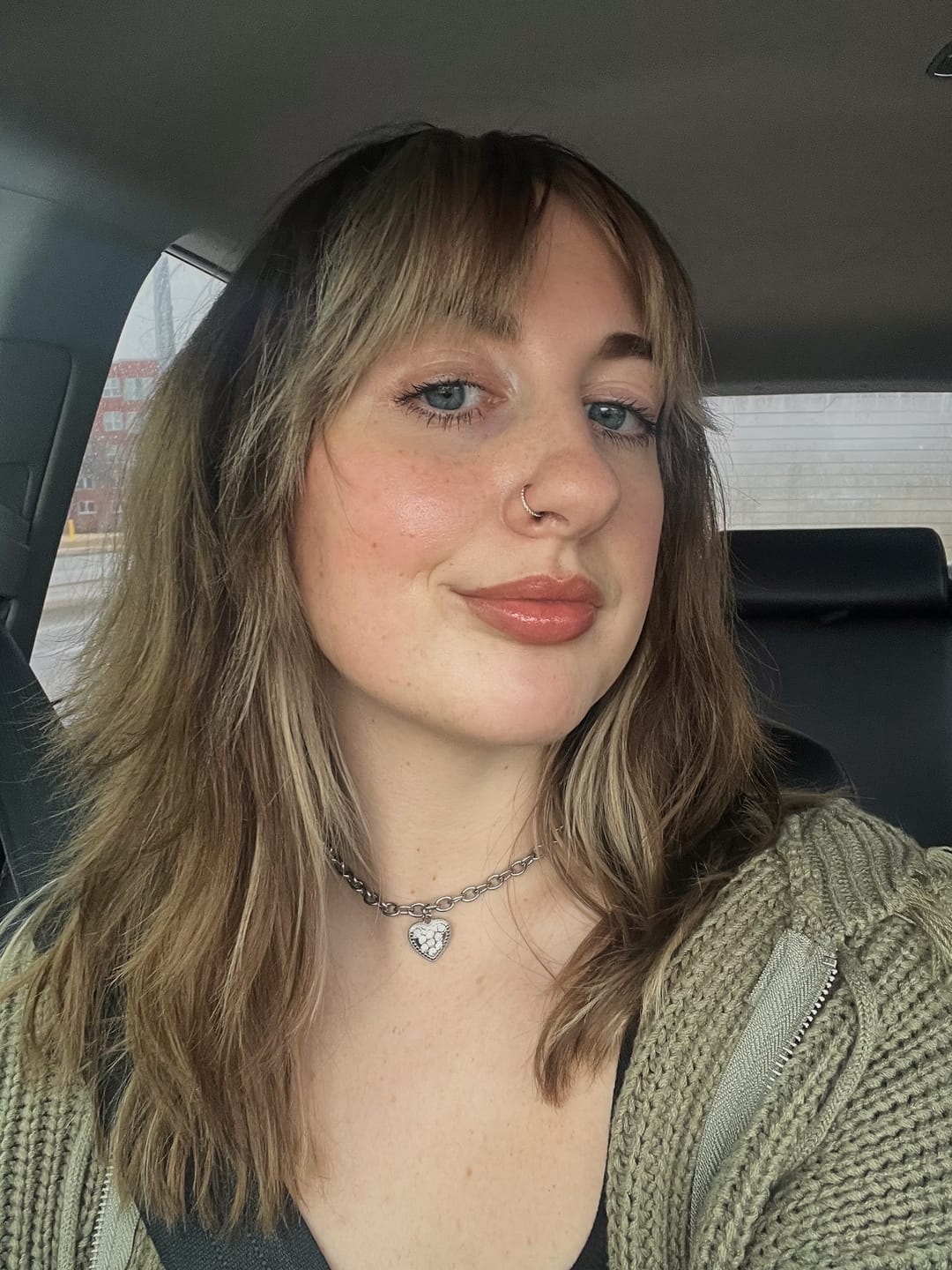 Customer photo review of Iced Out Sweetheart Choker