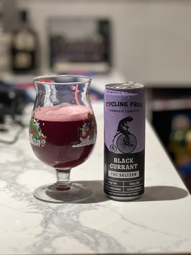 Customer photo review of THC Seltzer Giveaway - Black Currant