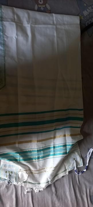 Customer photo review of 10 Colors - HalleluYAH Messianic Tallit Prayer Shawl 72"x 22" with Bag For Men & Women