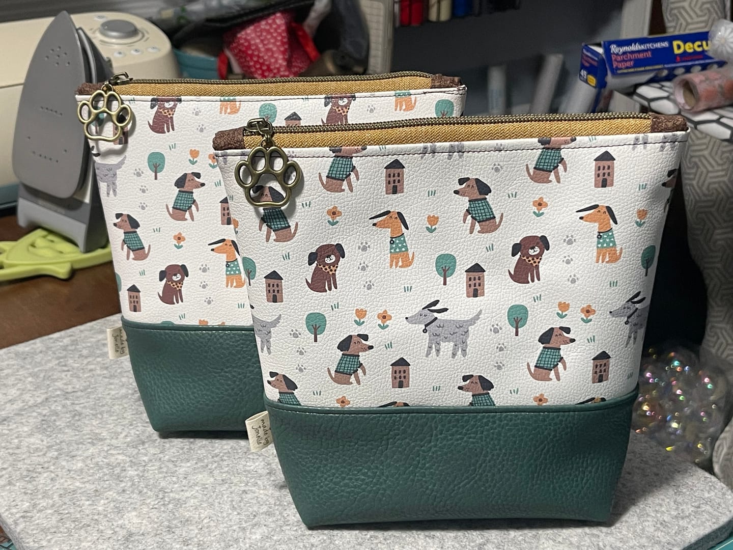 Customer photo review of Jericho Jade - Pebble Faux Leather