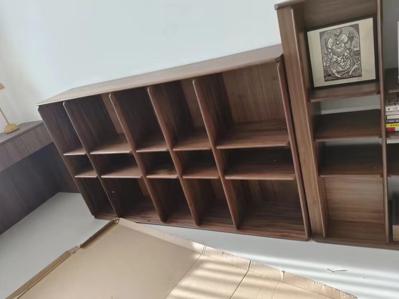Customer photo review of Plato Solid Wood Bookcase | Sideboard