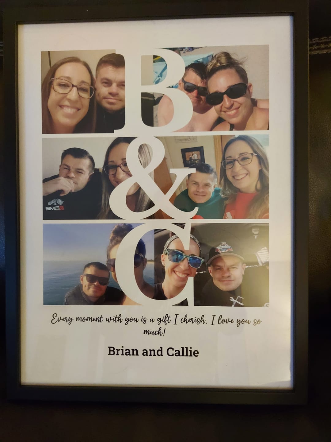Customer photo review of Initials & Photos - Personalised Poster