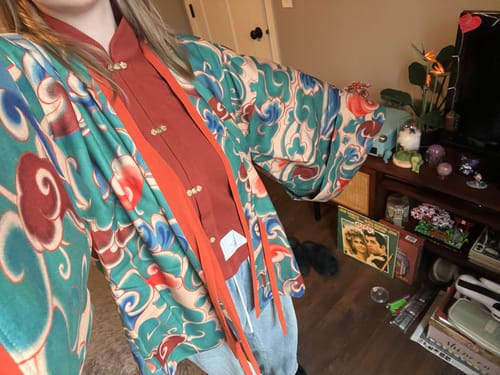 Customer photo review of Ji Xiang 吉祥 Auspicious Modernized WeiJin Cotton Danyi Robe & Ruqun Set