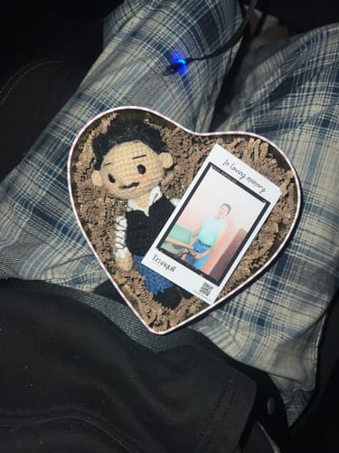 Customer photo review of Tranquil® - Personalized Crochet Doll with Photo Card (Christmas Cut-Off: 10th November)