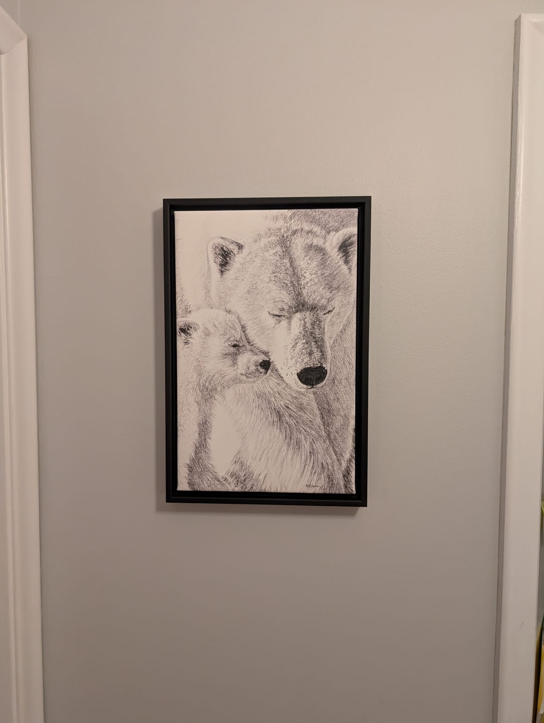 Customer photo review of Polar Bear with cub illustration - "Social Animal" Collection