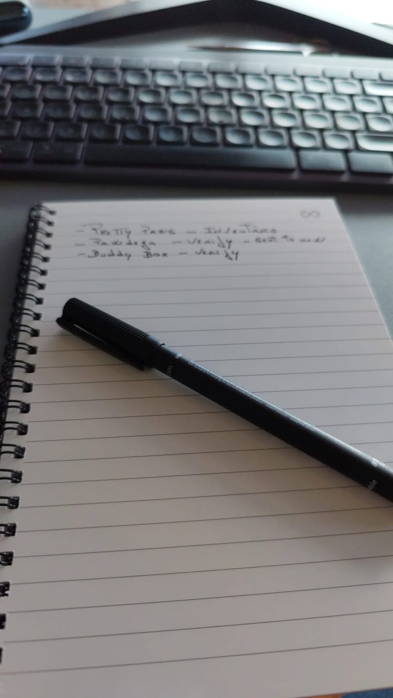 Customer photo review of Infinitebook Lined A4 Black