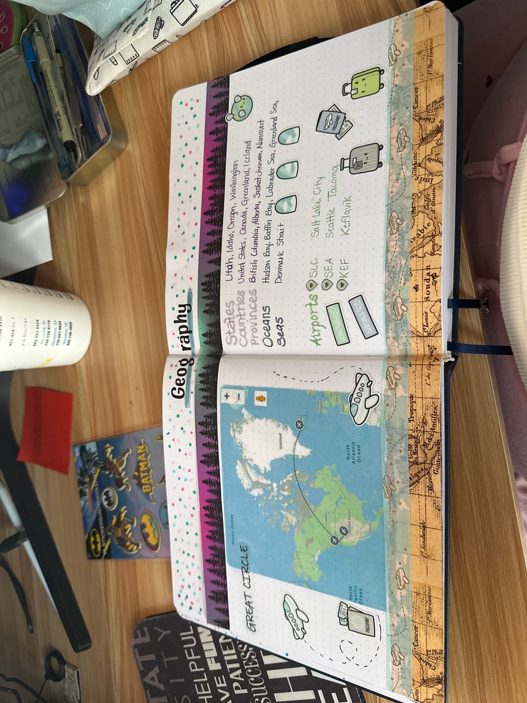 Customer photo review of Pack Your Bags Planner Stickers