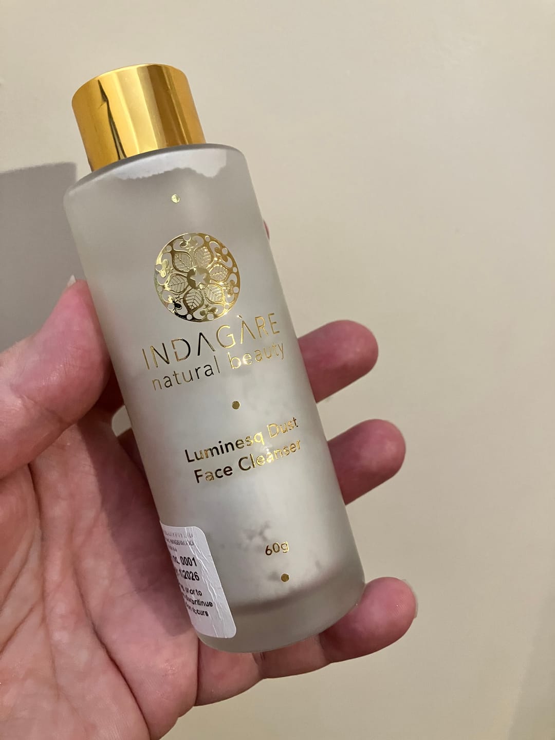 Customer photo review of Luminesq Dust Face Cleanser | 60g
