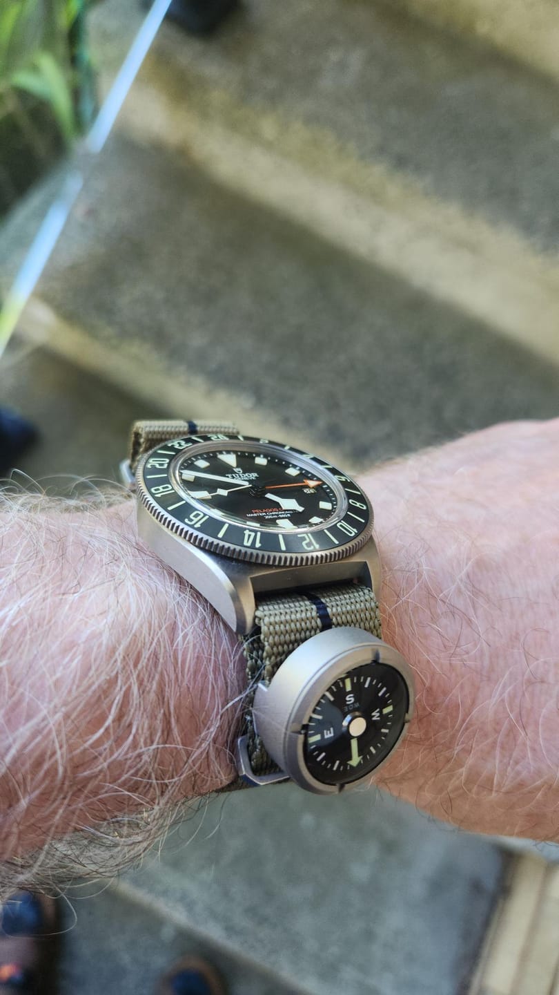 Customer photo review of W.O.E. Submersible Wrist Compass - NEW