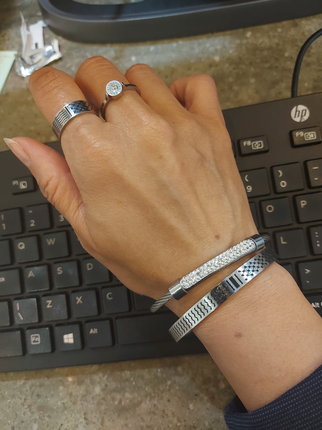 Customer photo review of Keffiyeh Cuff