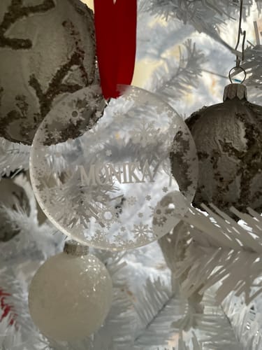 Customer photo review of Weihnachtsdeko mit Schneeflocken