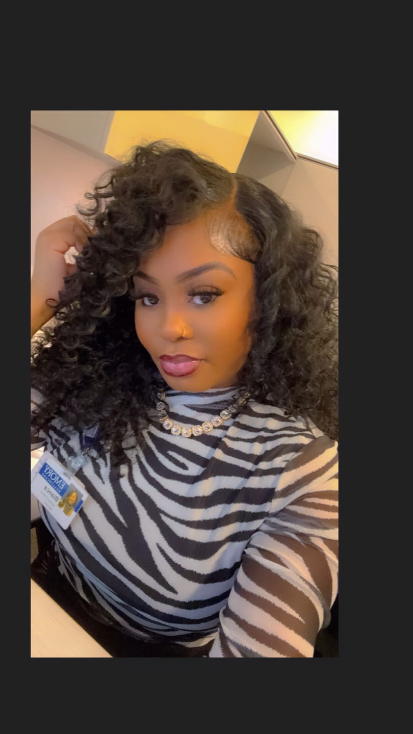Customer photo review of Outre Synthetic Lace Front Wig Perfect Hairline 13x6 - DOMINICA