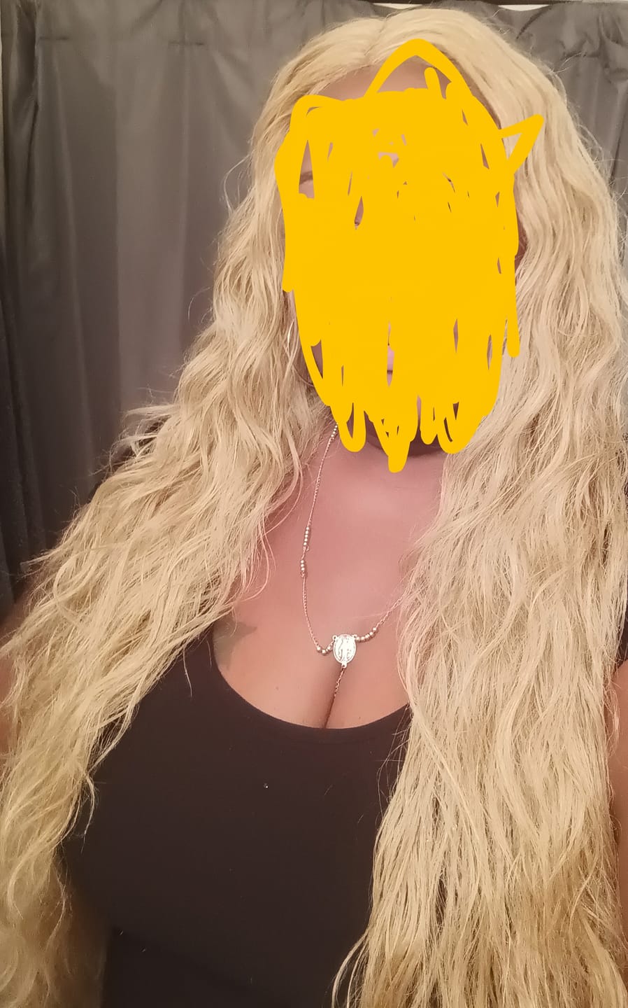Customer photo review of Outre Melted Hairline Glueless HD Lace Front Wig - LORENZA 40"