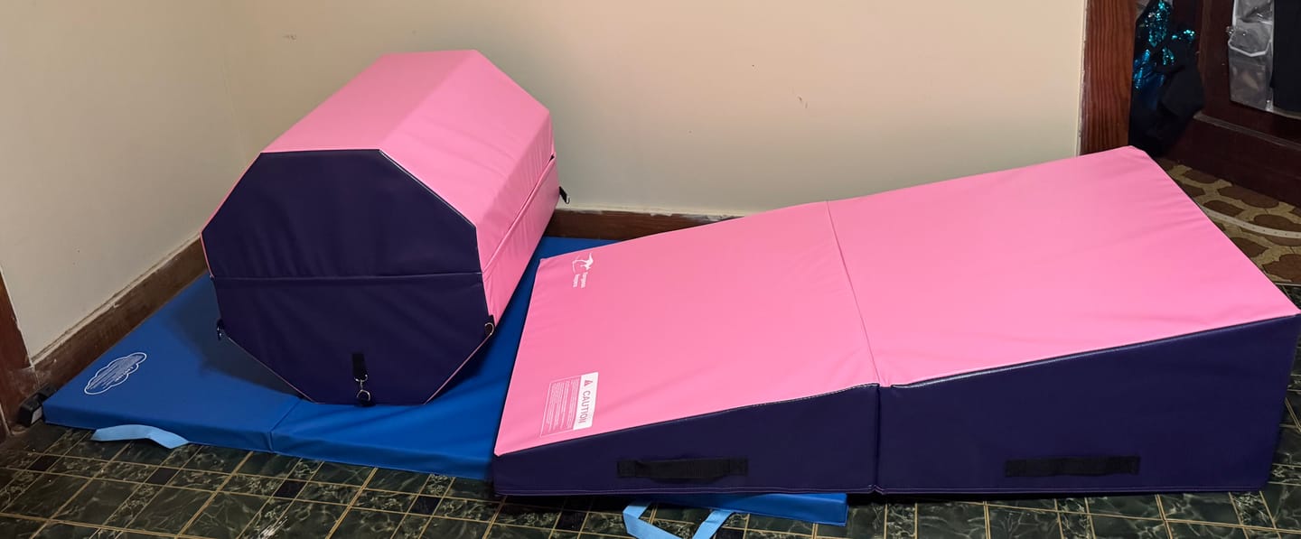 Customer photo review of Gymnastics Tumbling Cheese Wedge Mat (S/M/L)