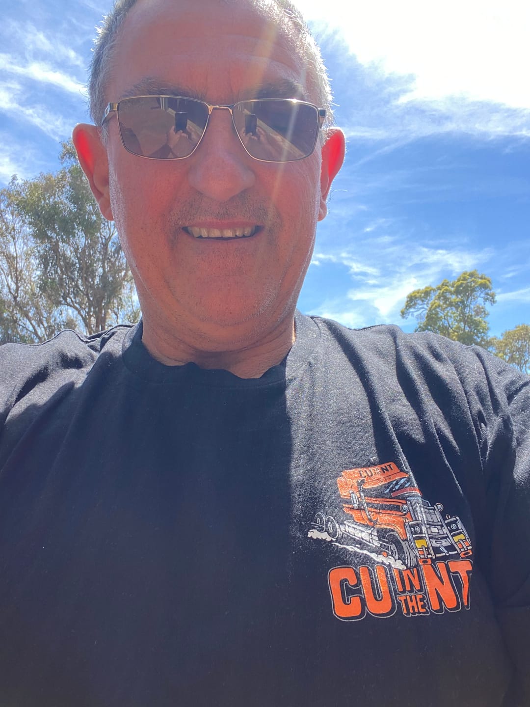 Customer photo review of Pass Me If You Can Tee Black