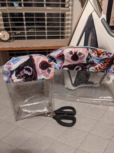 Customer photo review of Crystal Clear Trio Pouch Pattern