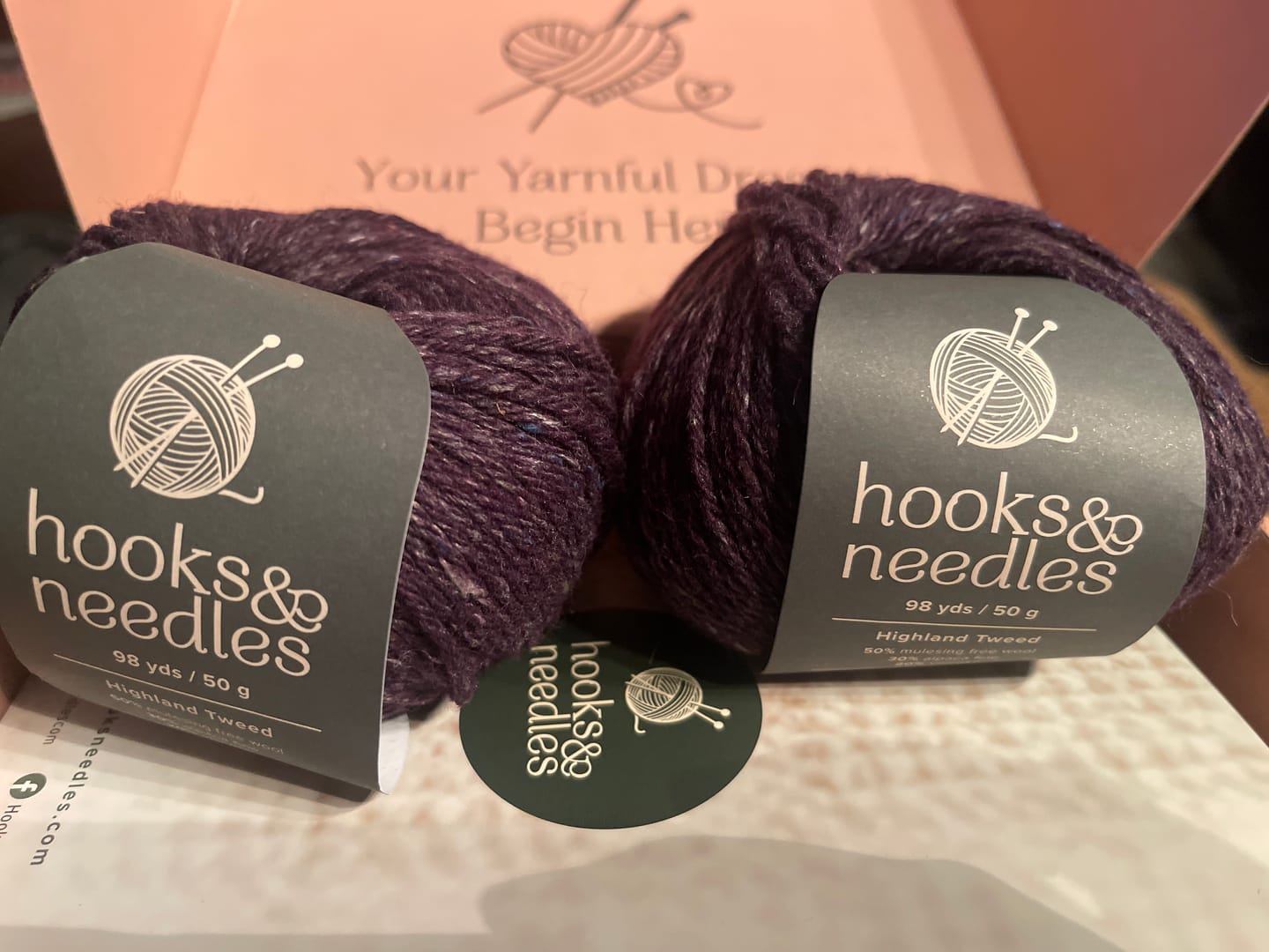 Customer photo review of Extra 2 Mystery Balls of Yarn