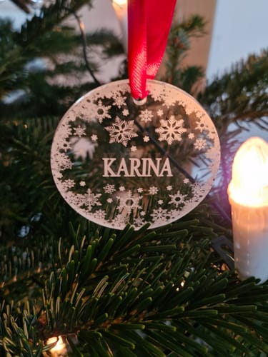 Customer photo review of Weihnachtsdeko mit Schneeflocken